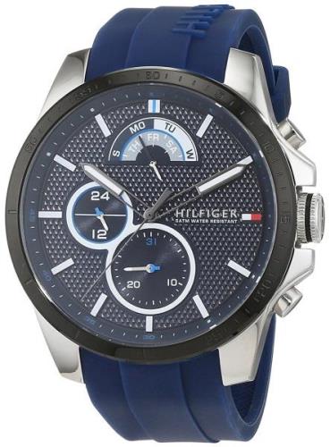 Tommy Hilfiger Herreklokke 1791350 Sport Blå/Gummi Ø46 mm