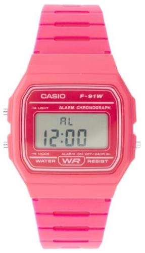 Casio Herreklokke F-91WC-4AEF Collection LCD/Resinplast