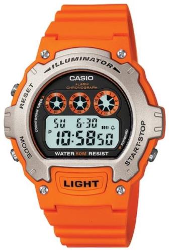 Casio Herreklokke W-214H-4AVEF Collection LCD/Resinplast Ø45 mm