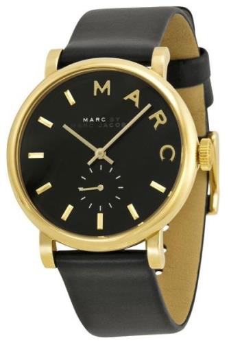 Marc by Marc Jacobs Dameklokke MBM1269 Baker Sort/Lær Ø37 mm