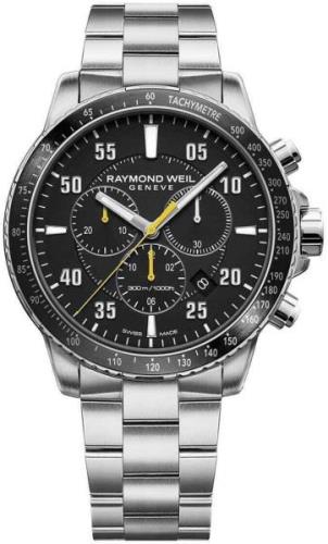 Raymond Weil Herreklokke 8570-ST2-05207 Tango Sort/Stål Ø43 mm