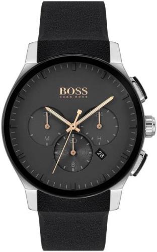 Hugo Boss Herreklokke 1513759 Peak Sort/Gummi Ø44 mm