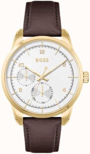 Hugo Boss Herreklokke 1513956 Sophio Hvit/Lær Ø42 mm