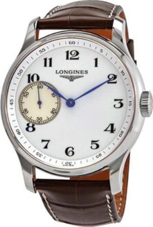 Longines Herreklokke L2.841.4.18.3 Master Hvit/Lær Ø47.5 mm