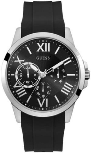 Guess Herreklokke GW0012G1 Sort/Gummi Ø46 mm