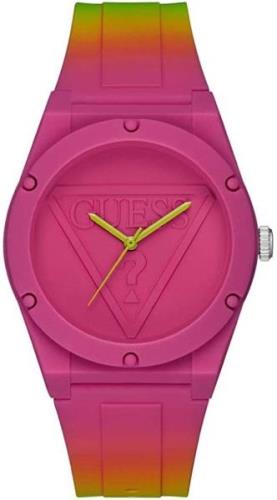 Guess Dameklokke W0979L27 Rosa/Gummi Ø42 mm