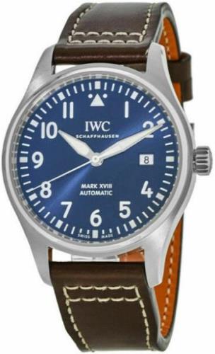 IWC Herreklokke IW327010 Pilots Classic Blå/Lær Ø40 mm