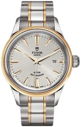 Tudor Dameklokke M12103-0002 Style Sølvfarget/18 karat gult gull