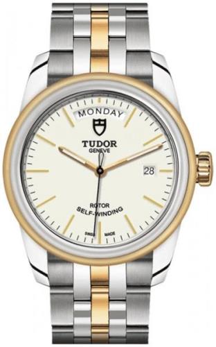 Tudor Herreklokke M56003-0112 Glamour Day-Date Hvit/18 karat gult