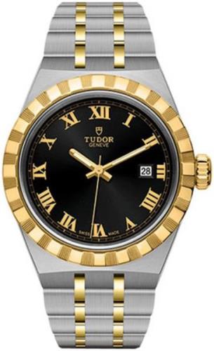 Tudor Dameklokke M28303-0003 Royal Sort/18 karat gult gull Ø28 mm