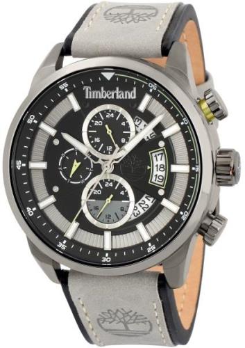 Timberland Herreklokke TDWGF2102601 Callahan Sort/Lær Ø47 mm