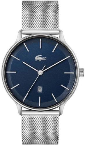 Lacoste Herreklokke 2011200 Club Blå/Stål Ø42 mm