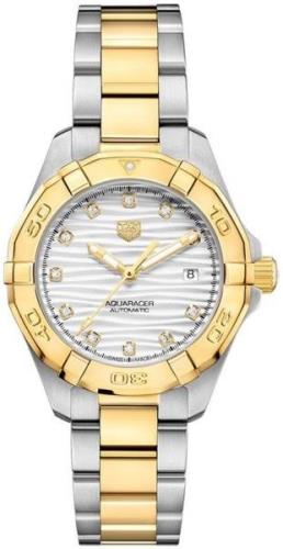 TAG Heuer Dameklokke WBD2321.BB0320 Aquaracer Lady Hvit/18 karat gult