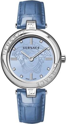 Versace Dameklokke VE2J00121 Lady Blå/Lær Ø38 mm