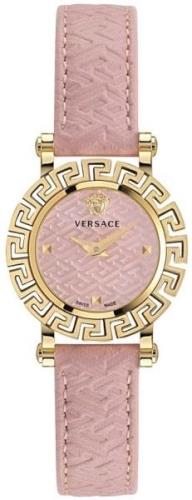 Versace Dameklokke VE2Q00222 Greca Glam Rosa/Lær Ø30 mm