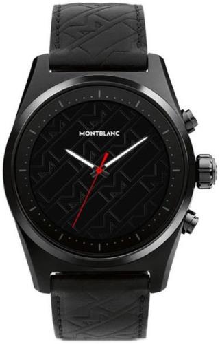 Montblanc Herreklokke 129122 Summit Sort/Lær Ø43 mm