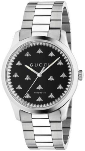 Gucci Herreklokke YA126283 G-Timeless Sort/Stål Ø42 mm