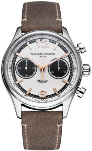 Frederique Constant Herreklokke FC-397HWB5B6 Vintage Rally Hvit/Lær