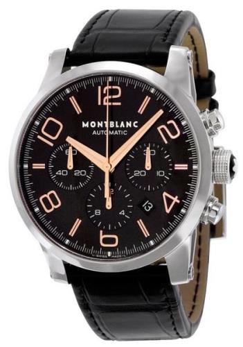 Montblanc Herreklokke 101548 Timewalker Chronograph Sort/Lær Ø43 mm