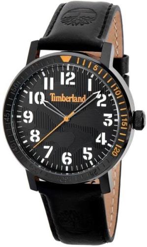 Timberland Herreklokke TDWGA2101603 Topsmead Sort/Lær Ø44 mm