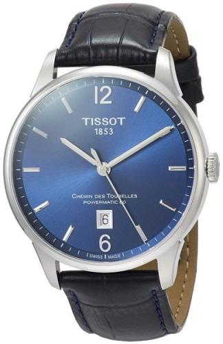 Tissot Herreklokke T099.407.16.047.00 Chemin Des Tourelles Blå/Lær