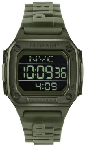 Philipp Plein Herreklokke PWHAA0421 Hyper Sport Sort/Gummi Ø44 mm