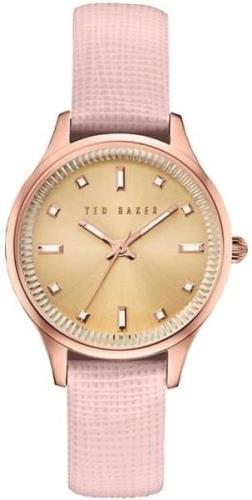 Ted Baker Dameklokke 10030743 Zoe Rosegullfarget/Lær Ø32 mm