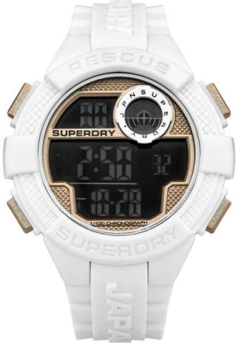 Superdry Herreklokke SYG193WRG Classic Gullfarget/Gummi Ø45 mm