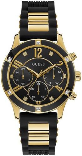 Guess Herreklokke GW0039L1 Sort/Gulltonet stål Ø40 mm