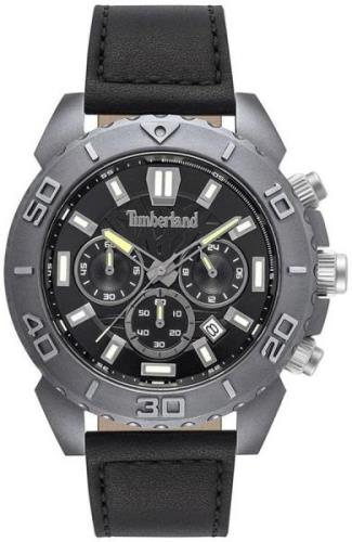 Timberland Herreklokke TBL15518JLU02 Sort/Lær Ø46 mm