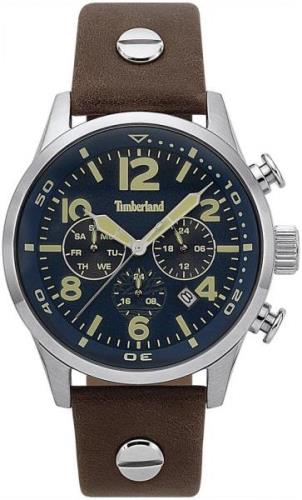 Timberland 99999 Herreklokke TBL15376JS03 Blå/Lær Ø44 mm