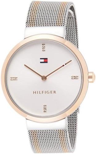 Tommy Hilfiger 99999 Dameklokke 1782221 Sølvfarget/Rose-gulltonet