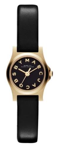 Marc by Marc Jacobs Henry Dameklokke MBM1240 Sort/Lær Ø21 mm