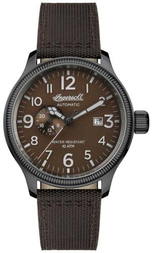 Ingersoll The Apsley Herreklokke I02803 Brun/Tekstil Ø45 mm