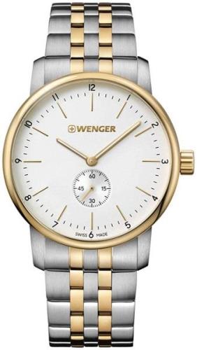 Wenger 99999 Herreklokke 01.1741.125 Hvit/Gulltonet stål Ø42 mm