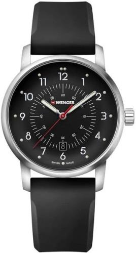 Wenger 99999 Herreklokke 01.1641.115 Sort/Gummi Ø42 mm