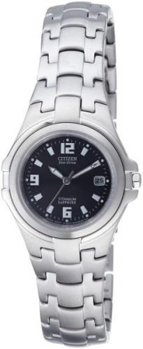 Citizen 99999 Dameklokke EW0650-51F Sort/Titan Ø28 mm