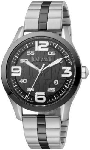 Just Cavalli 99999 Herreklokke JC1G108M0075 Sort/Stål Ø42 mm