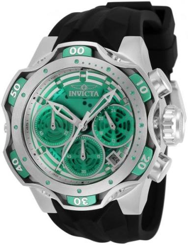 Invicta Venom Dameklokke 33641 Grønn/Gummi Ø44.4 mm