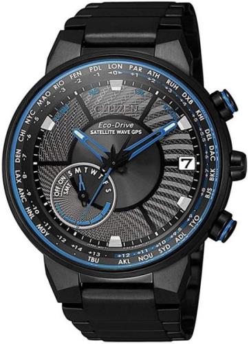 Citizen Satellite Wave Herreklokke CC3078-81E Sort/Stål Ø44 mm