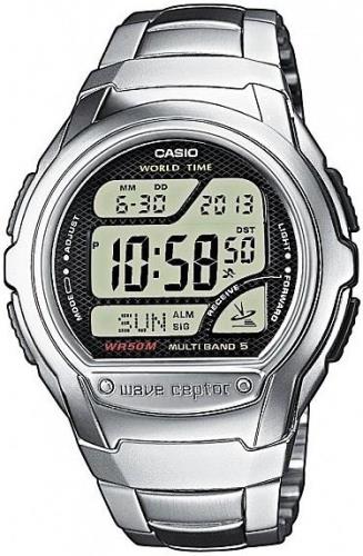 Casio Wave Ceptor Herreklokke WV-58DE-1AVEG LCD/Stål Ø44 mm