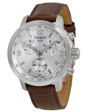 Tissot Seastar 1000 Herreklokke T055.417.16.037.00 Sølvfarget/Lær