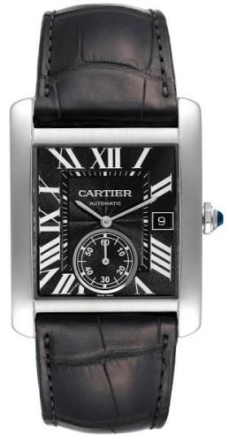 Cartier Tank MC Herreklokke W5330004 Sort/Lær