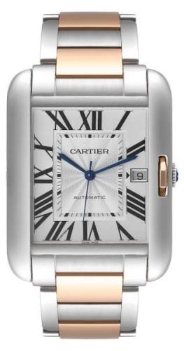 Cartier Tank Anglaise Herreklokke W5310006 Sølvfarget/18 karat rosé