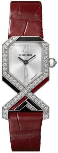 Cartier Libre Dameklokke WJLI0010 Sølvfarget/Lær