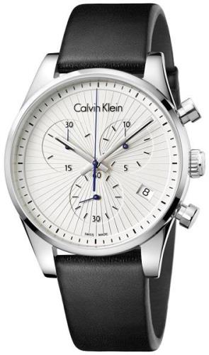 Calvin Klein 99999 Herreklokke K8S271C6 Sølvfarget/Lær Ø42 mm