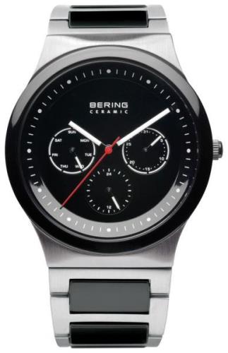 Bering Ceramic Herreklokke 32139-702 Sort/Stål Ø39 mm