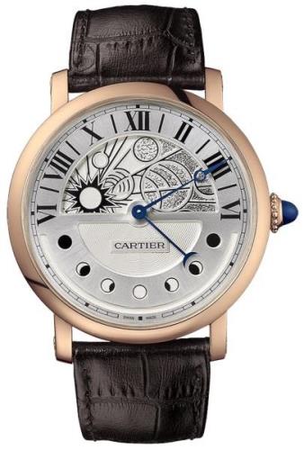 Cartier Rotonde De Cartier Herreklokke W1556243 Hvit/Lær Ø30 mm