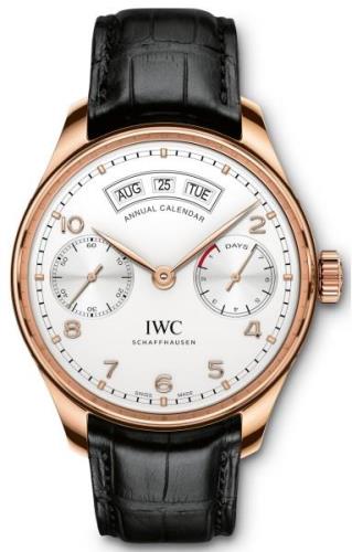 IWC Portuguese Herreklokke IW503504 Sølvfarget/Lær Ø44.2 mm