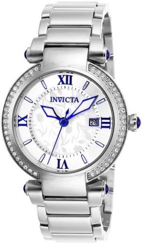 Invicta Angel Dameklokke 27082 Hvit/Stål Ø40 mm